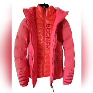 Bogner Della-D Down Ski Jacket Bright Orange